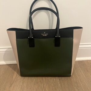 Kate Spade tricolor work tote